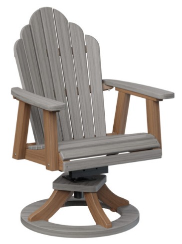 Berlin Gardens Cozi-Back Swivel Rocker Dining Chair (Natural Finish)